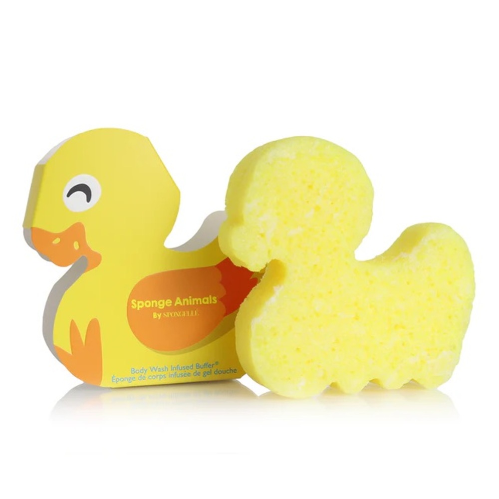 NIB spongellé body wash infused buffer duck sponge